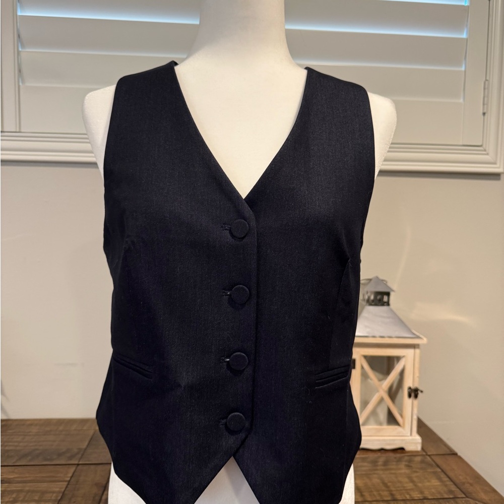 Jones New York Dark Blur Vest - Picture 1 of 5